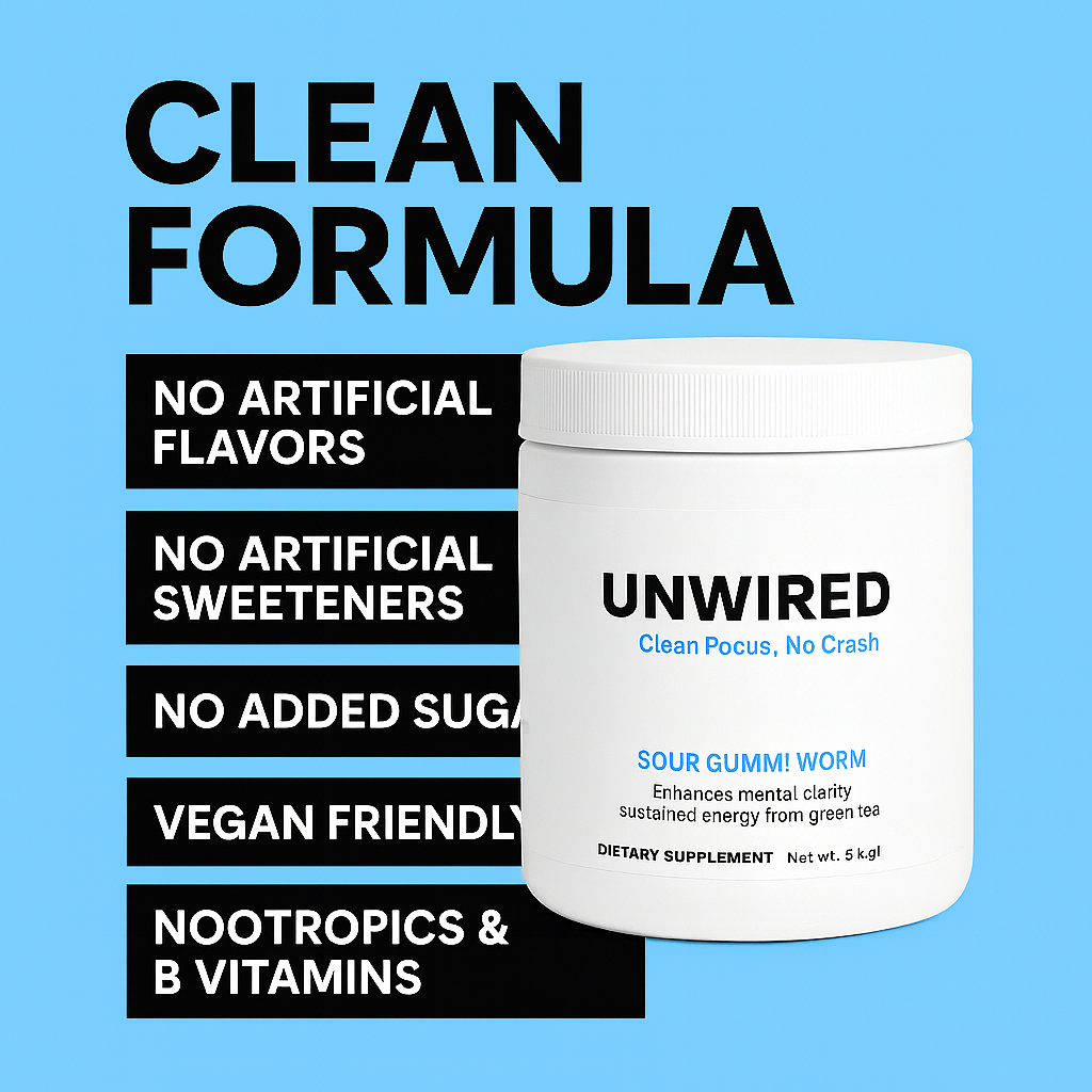 UNWIRED - Focus Powder (Sour Gummi Worm)