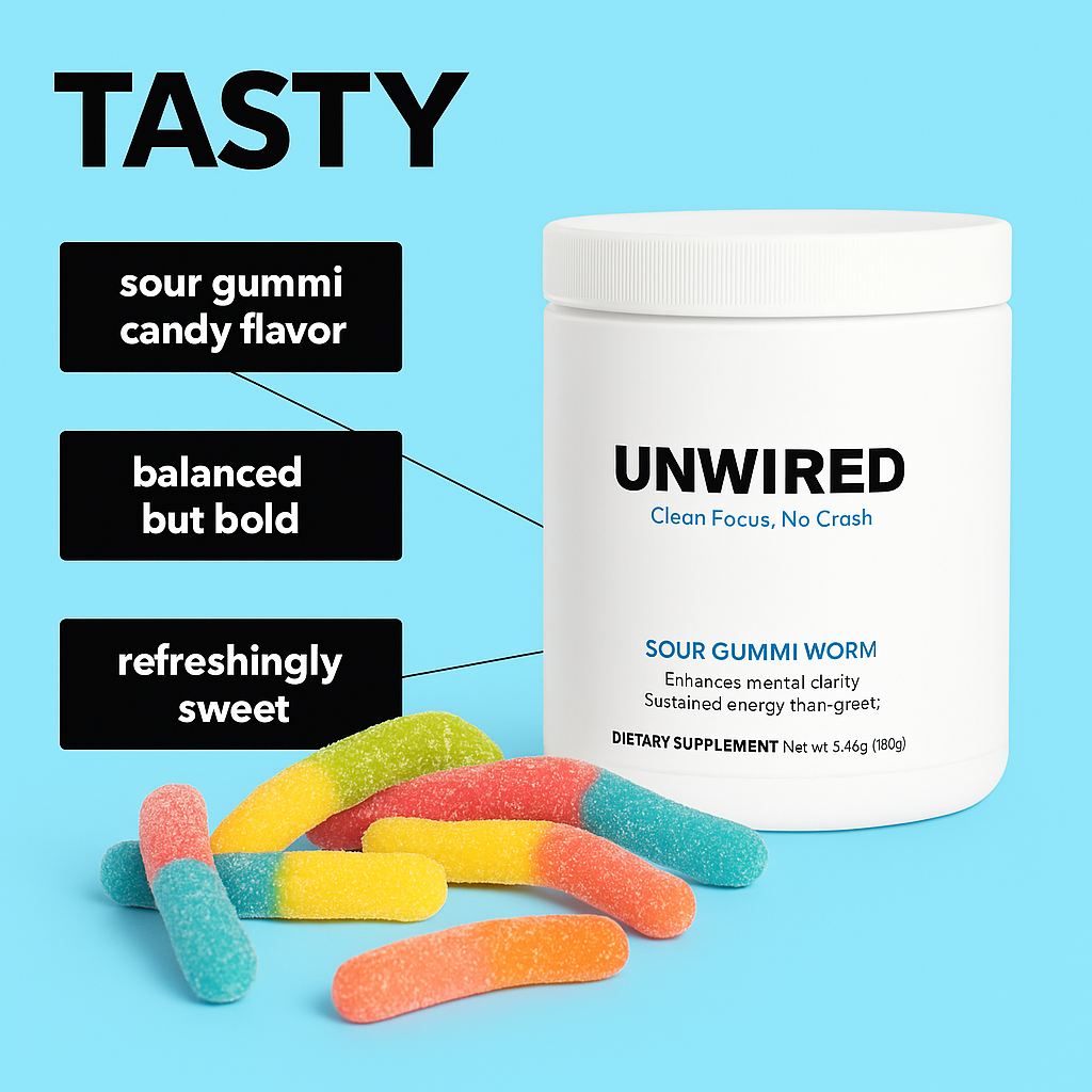 UNWIRED - Focus Powder (Sour Gummi Worm)