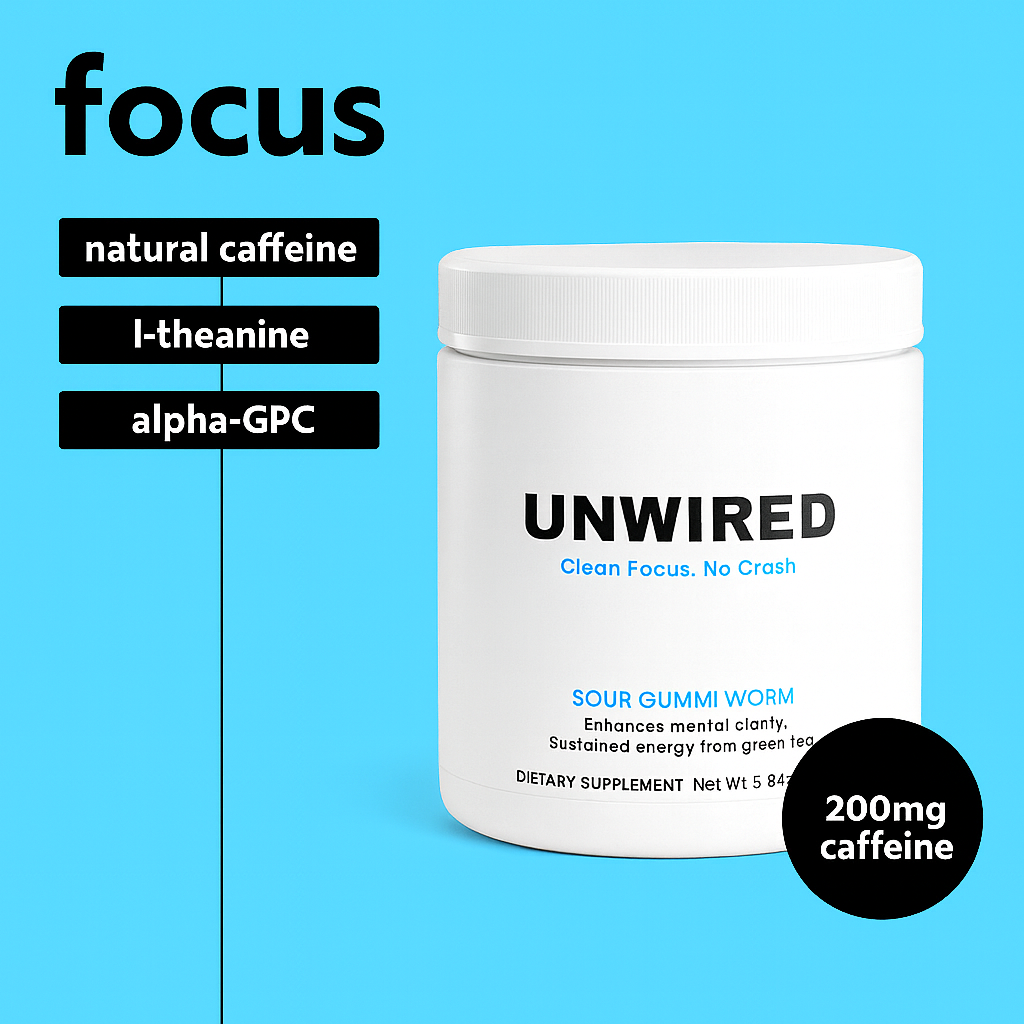 UNWIRED - Focus Powder (Sour Gummi Worm)